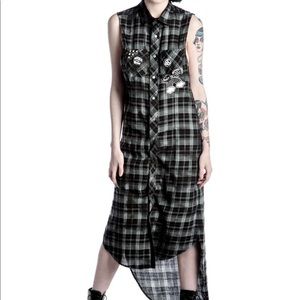 Maxi unplugged flannel dress